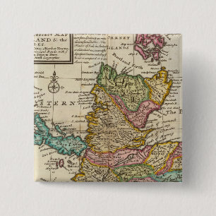 Neue und richtige Karte von Schottland und den Ins Button