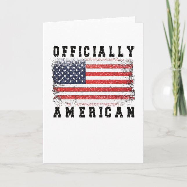 Neue US-Bürger Geschenke Proud American Citizenshi Karte (Vorderseite)