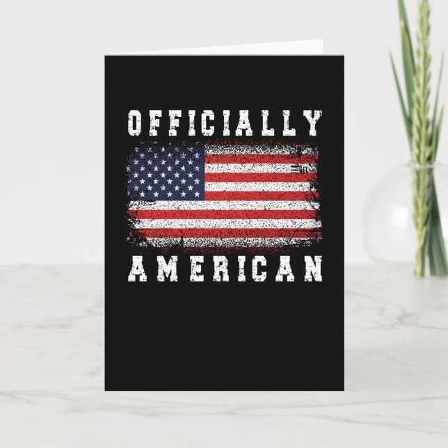 Neue US-Bürger Geschenke Proud American Citizenshi Karte (Vorderseite)