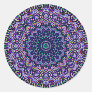 Neue Vision Nr. 4 Kaleidoskop Runder Aufkleber