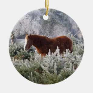 Neue Waldponyverzierung Keramik Ornament