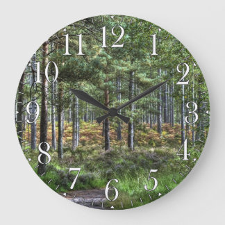 Neue Waldwaldlandschaften Naturlandschaft Große Wanduhr