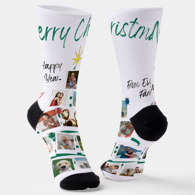 Neue Weihnachts-Nachhaltig Premium-Crew-Socke Socken (Gewinkelt)