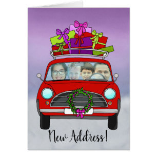 Neue Weihnachtsadresse individuell anpassbare Foto