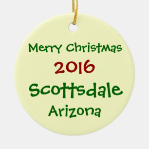 NEUE WEIHNACHTSverzierung 2016 SCOTTSDALE ARIZONA Keramik Ornament