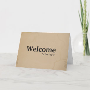 Neue Welcome Watercolor Card für Mitarbeiter Karte