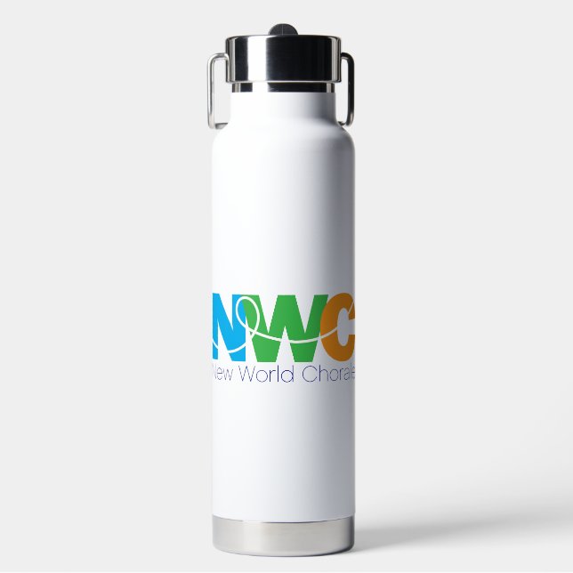 Neue Welt Chorale Wasserflasche mit Stroh Trinkflasche (Vorderseite)