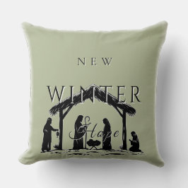 Neue Winterhope mit Krippe I Kissen