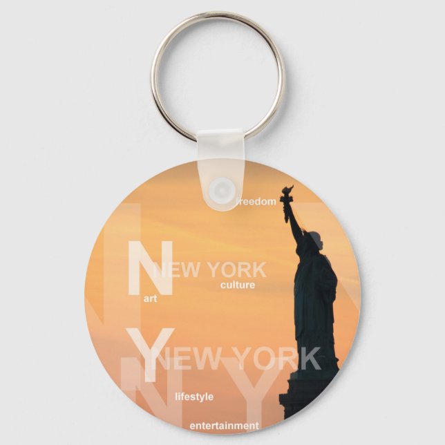 Neue york Stadt jede Statue der Freiheit usa Schlüsselanhänger (Vorderseite)