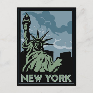 Neue york vereinte Staaten usa Vintage Retro-Reise Postkarte