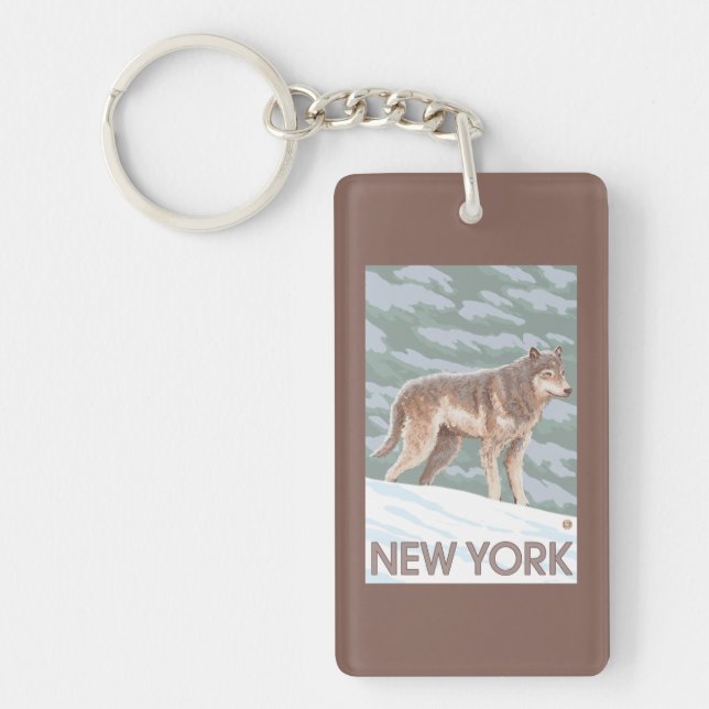 Neue YorkWolf Szene Schlüsselanhänger (Vorderseite)