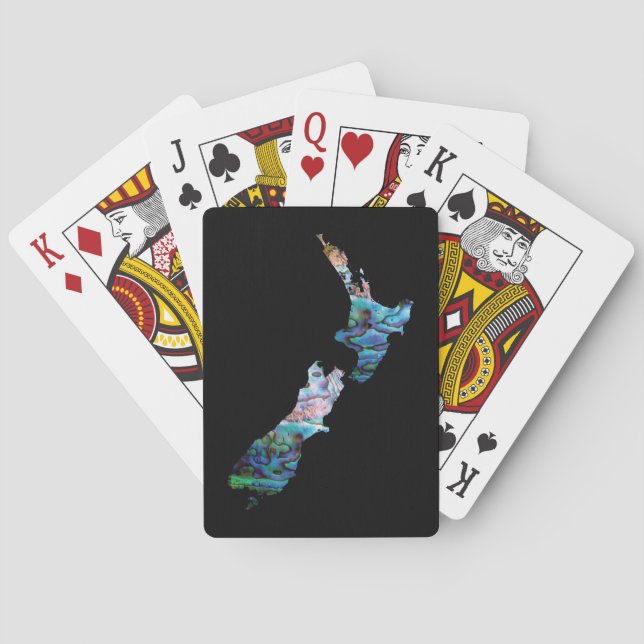NEUE ZEALAND-KARTE EINFACHE PAUA SPIELKARTEN (Rückseite)