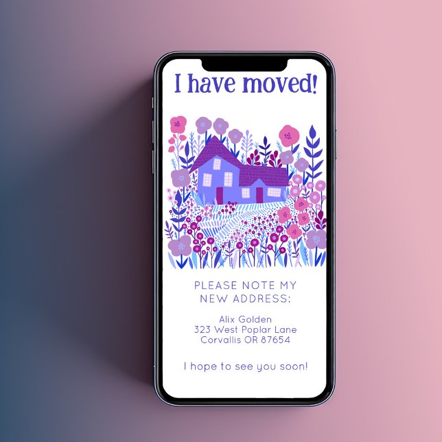 Neue Zuhause-Adresse Niedlich Bauernhof Baumfreie  Save The Date (New Home Address Cute Farmhouse Tree-Free Card
digital email ecard
)