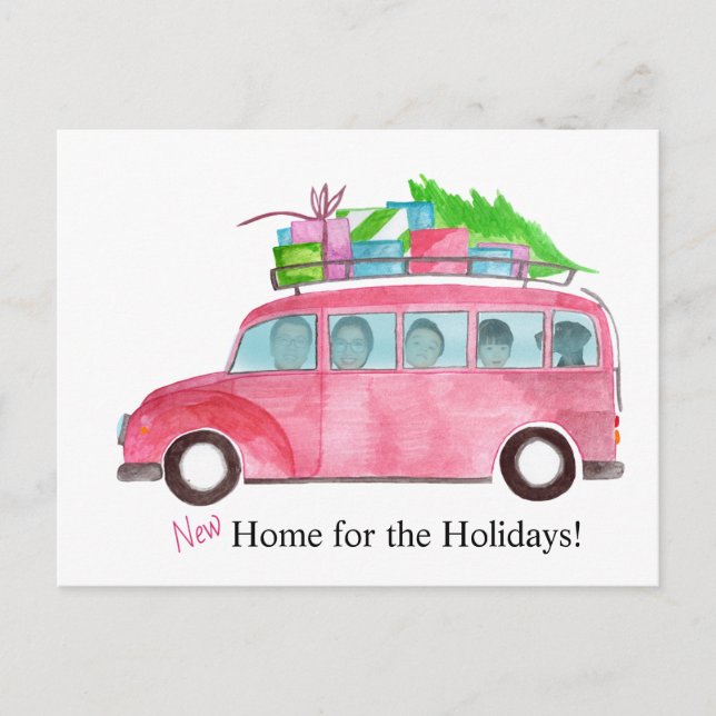 Neue Zuhause anpassbare Fotokarte Postkarte (Vorderseite)