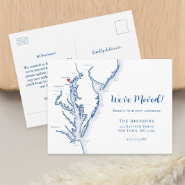 Neue Zuhause Baltimore Maryland Map Moving Ankündigungspostkarte