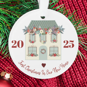Neue Zuhause erste Haus rustikale niedliche Blumen Ornament
