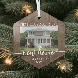Neue Zuhause Erste Weihnachtszeit 1 Foto Rustikale Ornament Aus Glas