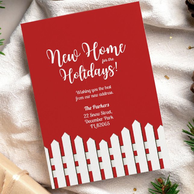Neue Zuhause für den weißen Holidays-Zaun Einladung (Von Creator hochgeladen)