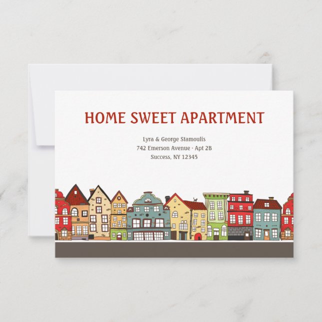 Neue Zuhause für die Ankündigung "Umzug" (Vorderseite)