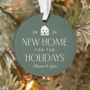 Neue Zuhause für die Ferien grün Foto Weihnachten Ornament