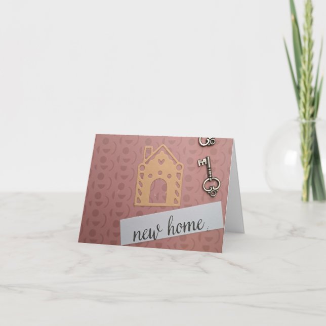 Neue Zuhause Grußkarte Dankeskarte (Vorderseite)