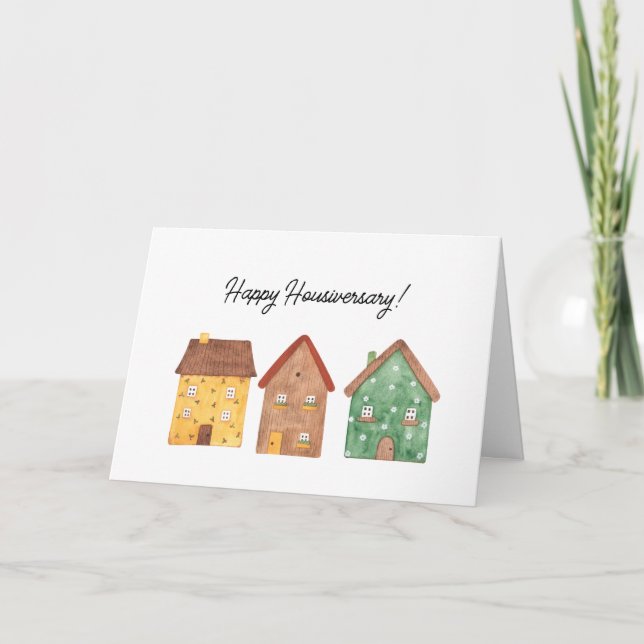 Neue Zuhause Happy Housiversary Dankeschön-Karte Dankeskarte (Vorderseite)