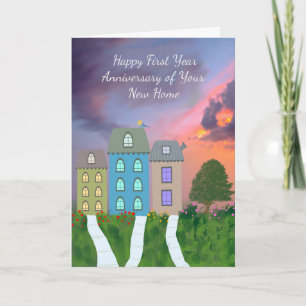 Neue Zuhause !it Year Anniversary Card Karte
