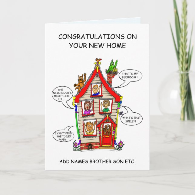 Neue Zuhause Karte (Vorderseite)