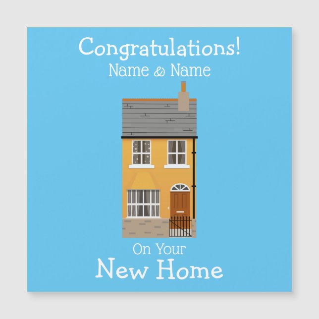 Neue Zuhause Magnetkarte (Vorderseite)