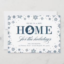 Neue Zuhause Michigan Moving Holiday Foto Card