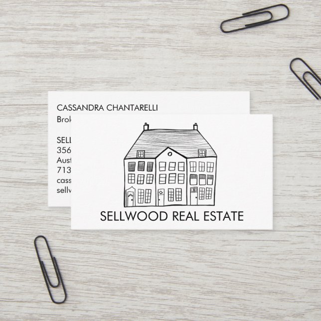 Neue Zuhause Modern Real Anwesen Broker Agent Hypo Visitenkarte (Vorderseite/Rückseite Beispiel)