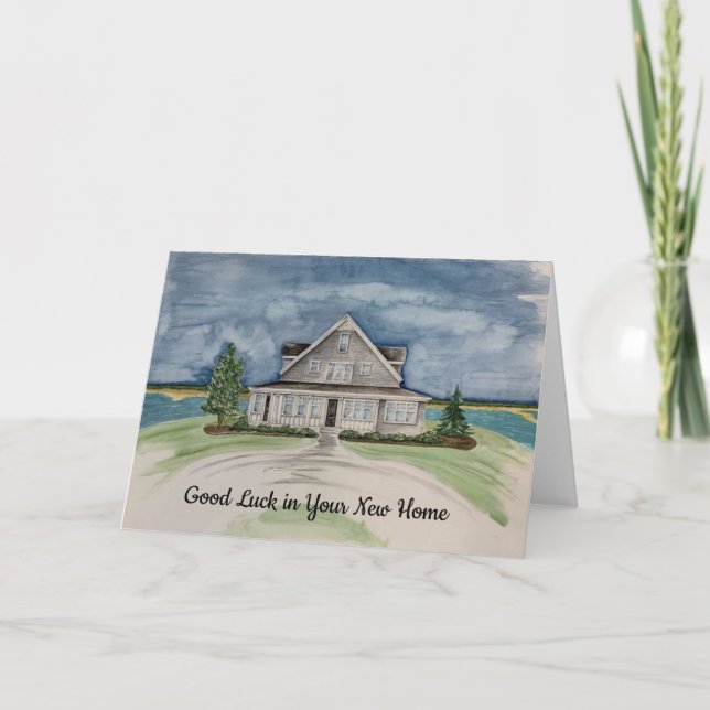 Neue Zuhause Notecard Karte (Vorderseite)