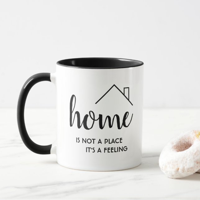 Neue Zuhause-Tasse | Zuhause ist kein Ort, sondern Tasse (Mit Donut)
