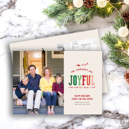 Neue Zuhause Weihnachts-Foto-Card-Ankündigung Feiertagskarte