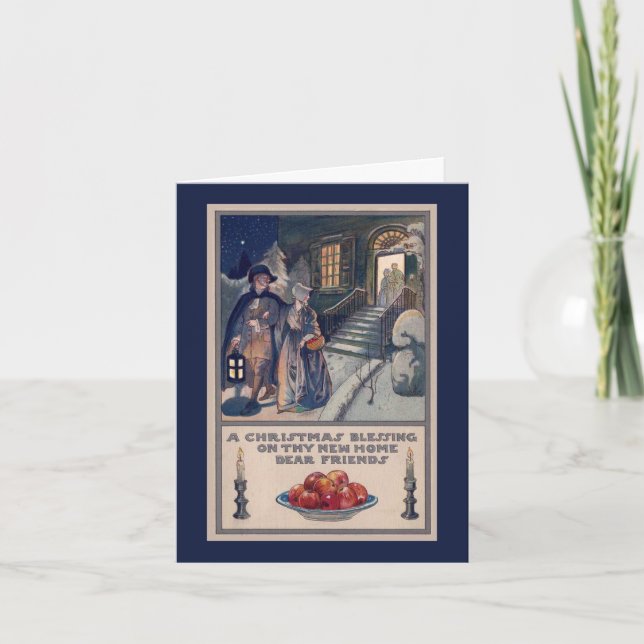 Neue Zuhause Weihnachtskarte Feiertagskarte (Vorderseite)