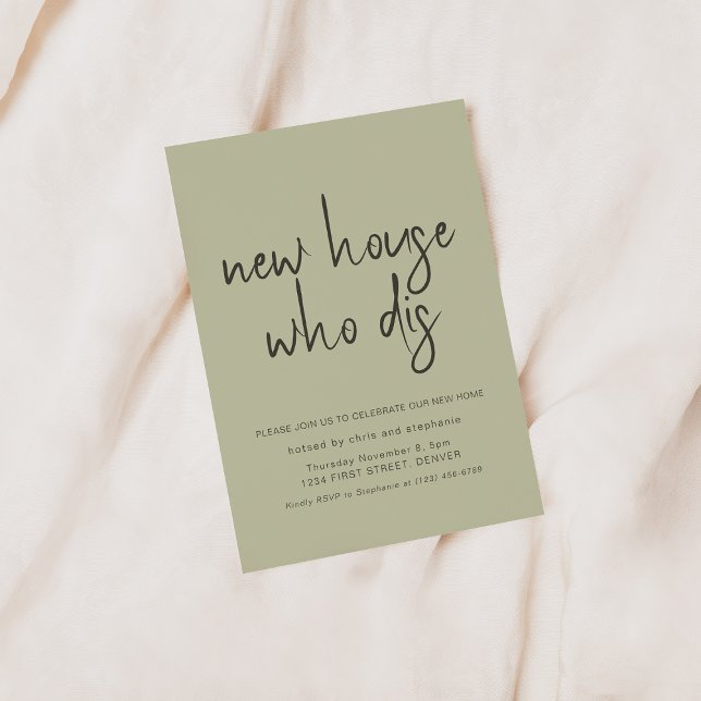 Neue Zuhause Who Dis Housewarming Party Einladung (Von Creator hochgeladen)