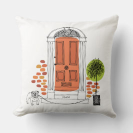 Neue Zuhause Zip-Code Name Adresse Dog Moving Kissen