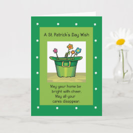 Neue Zuhause zum Ersten St. Patricks Tag mit Hat-B Karte