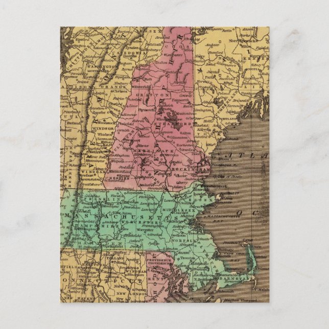 Neuen England 4 Postkarte (Vorderseite)