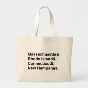 Neuengland Massachusetts Rhode Island usw. Staaten Jumbo Stoffbeutel