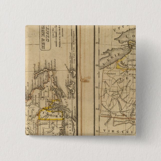 Neuengland, Naher Staaten Button (Vorderseite)