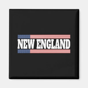 Neuengland USA-Flagge Patriotischer Staat Varsity Magnet