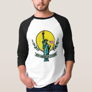 Neuer amerikanischer Staatsbürger mit Freiheitssta T-Shirt