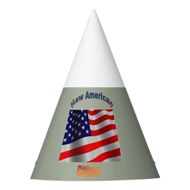 Neuer amerikanischer Staatsbürger Partyhütchen (Vorderseite)