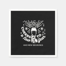 Neuer Anfang Weingläser - Illustration 2 Serviette