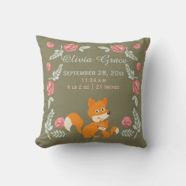Neuer Babyfuchs und personalisierte Rose Kissen