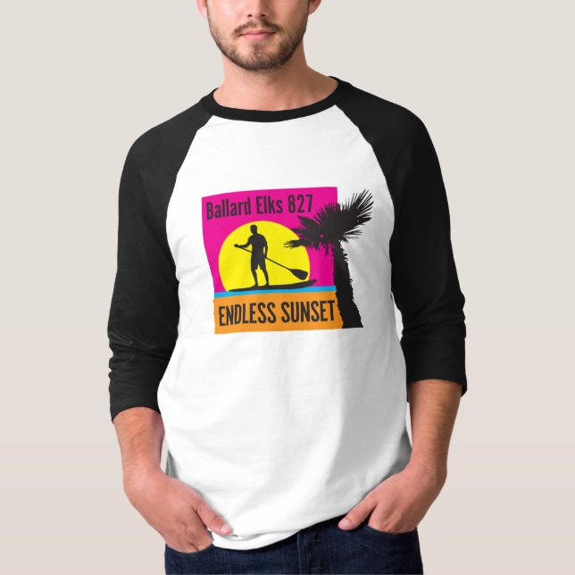 NEUER BAR FUNDRAISER: Endloser Sonnenuntergang T-Shirt (Vorderseite)