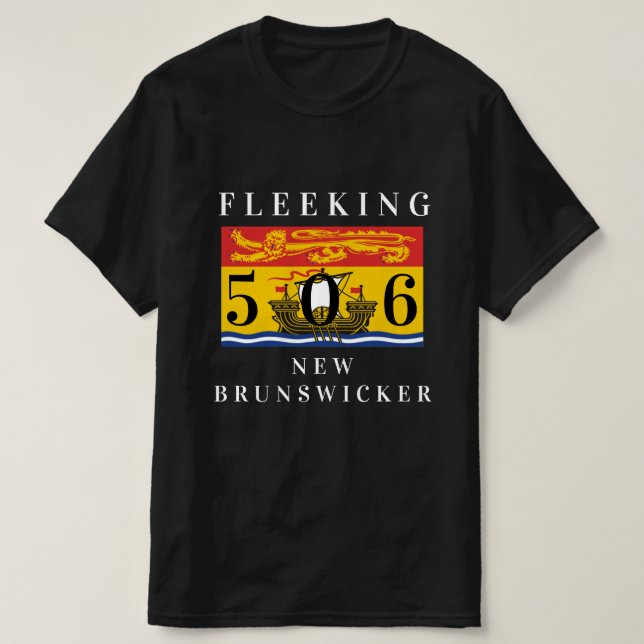 Neuer Brunswicker New Brunswick Zoll 506 T-Shirt (Design vorne)