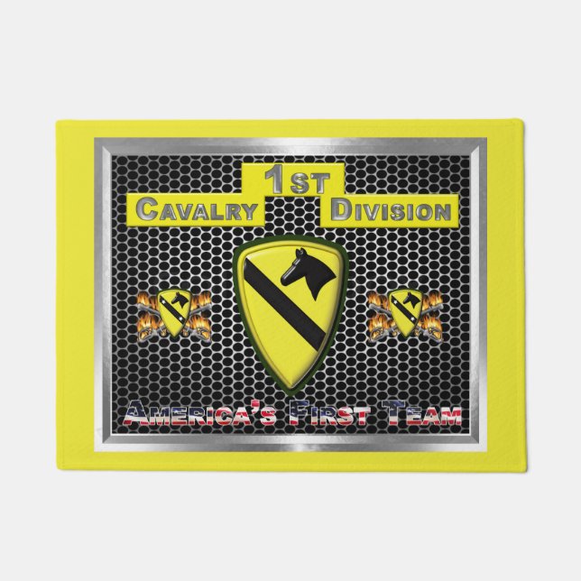 Neuer Cooler Entwurf der 1. Cavalry Division Fußmatte (Vorderseite)