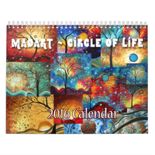 NEUER farbenfroher MADART 2016 - Lebenskalender Kalender